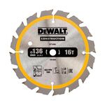 Диск пильний DeWALT 136 x 10 мм, 16 зубів, кут заточки 20 градусів, геометрія зуба WZ/ATB, швидкий різ, для DW935, DW936 (DT1946), фото  | SNABZHENIE.com.ua