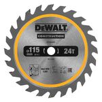 Диск пильний універсальний DeWALT 115 x 9.5 мм 24T (TCT), 5000 об/хв, фото  | SNABZHENIE.com.ua