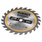 Диск пильний універсальний DeWALT 115 x 9.5 мм 24T (TCT), 5000 об/хв, фото , зображення 2 | SNABZHENIE.com.ua