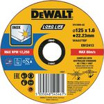 Круг відрізний DeWALT INOX Long Life, нержавіюча сталь / листовий метал, 125 x 1,6 x 22,23 мм (DT43906), фото  | SNABZHENIE.com.ua