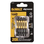 Набор бит DeWALT IMPACT TORSION EXTREME Pozidriv Pz2, 50 мм, 5 шт, фото  | SNABZHENIE.com.ua