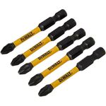 Набор бит DeWALT IMPACT TORSION EXTREME Pozidriv Pz2, 50 мм, 5 шт, фото , изображение 3 | SNABZHENIE.com.ua