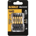 Набір біт DeWALT, ударні, IMPACT TORSION, Torx, Т10, L = 50, 5 шт (DT7393T), фото  | SNABZHENIE.com.ua