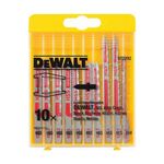 Набор полотен для электролобзиков по металлу, 10 шт, DeWalt, фото  | SNABZHENIE.com.ua