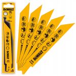 Полотна сабельных пил DeWalt S 922 EF, 152 мм, 5 шт, биметалл, фото , изображение 3 | SNABZHENIE.com.ua