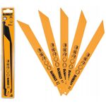 Полотна DeWalt S 1122 BF для сабельных пил, 203 мм, 5 шт., фото , изображение 3 | SNABZHENIE.com.ua
