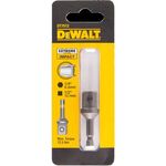 Переходник DeWALT для ударного винтоверта, L = 52 мм, 1/4 шестигранник 1/2 під головки (DT7512), фото , зображення 2 | SNABZHENIE.com.ua