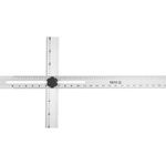 Уголок алюмінієвий YATO з 2-х лінійок, з метричними та дюймовими шкалами, 600 x 360 мм (YT-70791), фото  | SNABZHENIE.com.ua