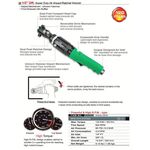 Трещотка пневматична 1/2 163N/m 600 об/хв TOPTUL (KAAL1612), фото , зображення 2 | SNABZHENIE.com.ua