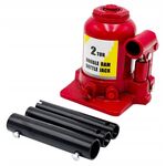 Домкрат бутилочний низькопрофільний двоштоковий 2т 150-370 мм TORIN TF0202, фото , зображення 2 | SNABZHENIE.com.ua