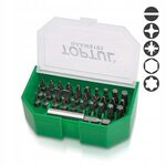 Набір біт 1/4 SL; PH; PZ; TORX; HEX + магнітний тримач 31 од. TOPTUL (GAAW3101), фото  | SNABZHENIE.com.ua