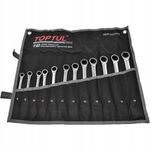 Набор комбинированных ключей трещоточных TOPTUL 8-19мм 12ед. в чехле GPAQ1202, фото , зображення 2 | SNABZHENIE.com.ua