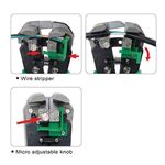 Кліщі для обжимки клем і зняття ізоляції посилені TOPTUL (DKAA2226), фото , зображення 2 | SNABZHENIE.com.ua