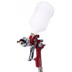 Краскопульт пневматичний HVLP з верхнім пластиковим бачком 600 мл, форсунка 1,3 мм AUARITA AB-17G-1.3, фото , зображення 3 | SNABZHENIE.com.ua