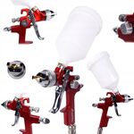 Краскопульт пневматичний HVLP з верхнім пластиковим бачком 600 мл, форсунка 1,3 мм AUARITA AB-17G-1.3, фото  | SNABZHENIE.com.ua