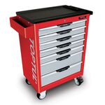 Тележка для инструмента Pro-Line 7 секций красная TOPTUL TCAC0702, фото  | SNABZHENIE.com.ua