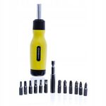 Отвертка реверсивна з трещоткою 13-в-1 СТАНДАРТ (RSD1301), фото , зображення 2 | SNABZHENIE.com.ua