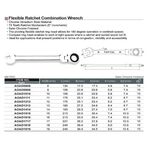 Ключ комбинированный трещоточный TOPTUL 16мм AOAH1616, фото , изображение 2 | SNABZHENIE.com.ua