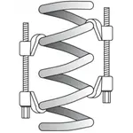 Стяжки пружин 370мм двохзахватні СТАНДАРТ ST370D, фото , зображення 2 | SNABZHENIE.com.ua