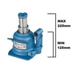 Домкрат бутилочний професійний низькопрофільний двоштоковий 10т 125-225 мм TORIN TH810002, фото , зображення 3 | SNABZHENIE.com.ua