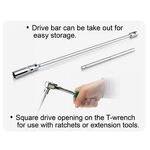 Ключ свечной с магнитом Т-образный TOPTUL 16мм L450мм CTHB1645, фото , изображение 2 | SNABZHENIE.com.ua