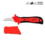 Ніж кабельний ізольований 1000V VDE з прямим лезвием TOPTUL (SFAA5020V4), фото  | SNABZHENIE.com.ua