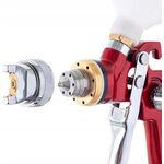 Краскопульт пневматичний HVLP з верхнім пластиковим баком 600 мл, форсунка 1,7 мм AUARITA AB-17G-1.7, фото , зображення 3 | SNABZHENIE.com.ua