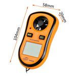 Цифровий крильчатий анемометр 0,1-30м/с, -10-45°C BENETECH GM8908 (GM8908), фото , зображення 2 | SNABZHENIE.com.ua