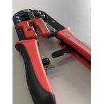 Кліщі для обжиму і зачистки проводів (RJ11/RJ12/RJ45) трещоточні TOPTUL DKAC2420, фото , зображення 2 | SNABZHENIE.com.ua