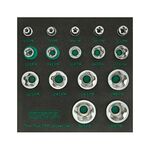Набор головок Torx Plus EPR 1/4, 3/8, 1/2, 16 ед. в ложементе TOPTUL, фото  | SNABZHENIE.com.ua