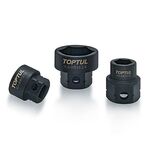 Набор низкопрофильных ударных головок 1/2" 10-24мм 14 ед. TOPTUL, фото , изображение 3 | SNABZHENIE.com.ua