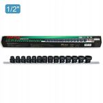 Набор низкопрофильных ударных головок 1/2" 10-24мм 14 ед. TOPTUL, фото  | SNABZHENIE.com.ua