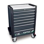 Тележка з інструментом (BUMPER SERIES) 7 секцій 340 од. сірий TOPTUL GE-34029, фото  | SNABZHENIE.com.ua