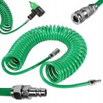 Шланг спиральный полиуретановый 8x12мм, 10м, быстросъёмный TOPTUL, фото  | SNABZHENIE.com.ua