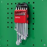 Набор ключей комбинированных 7-24мм 14ед. на холдере (красный)  TOPTUL GSAB1402, фото , зображення 3 | SNABZHENIE.com.ua