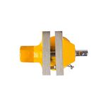 Тиски слесарные поворотные MASTERTOOL 60 мм на струбцине, фото , изображение 2 | SNABZHENIE.com.ua