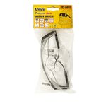 Очки захисні відкриті MASTERTOOL КОМФОРТ з регулювальними дужками прозорі 82-0602, фото , зображення 2 | SNABZHENIE.com.ua