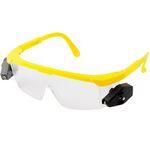 Очки защитные MASTERTOOL КОМФОРТ с LED-подсветкой 82-0055, фото  | SNABZHENIE.com.ua