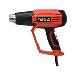 Фен технічний YATO 1.6 кВт, 50-650°C, 250-500л/мин, 2 режими, регулятор температури + 5 насадок (YT-82296), фото , зображення 2 | SNABZHENIE.com.ua