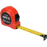 Рулетка YATO 5 м x 19 мм, стальная лента, нейлоновое покрытие, фото , изображение 2 | SNABZHENIE.com.ua
