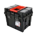 Ящик для инструментов 2 секции с органайзером YATO, 2 колеса, 495х350х710 мм, фото , изображение 2 | SNABZHENIE.com.ua
