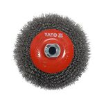 Щетка зачистная дисковая YATO 125 мм для УШМ, М14, 12500 об/мин, фото , изображение 2 | SNABZHENIE.com.ua
