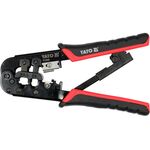Клещи обжимные и stripping для проводов YATO, RJ45, RJ11, 190 мм, фото , изображение 2 | SNABZHENIE.com.ua