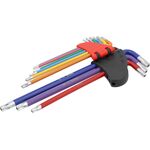 Ключі TORX YATO: Т10-Т50, Г-подібні, 2-сторонні, l= 97-225 мм, 9 шт. [10/50], фото , зображення 3 | SNABZHENIE.com.ua