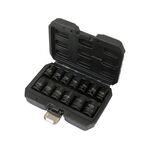 Набор ударных головок YATO 1/2", 6-гранные, M10-M24, 13 шт., фото , изображение 2 | SNABZHENIE.com.ua