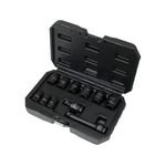 Набор ударных головок YATO 1/2", M10-M27 мм, 11 предметов с удлинителем, фото , изображение 2 | SNABZHENIE.com.ua