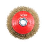 Дисковая щётка YATO Ø100 мм с гайкой М14 [8/64], фото , изображение 2 | SNABZHENIE.com.ua