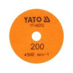 Алмазный шлифовальный круг на липучке YATO 100 мм, G200, 4500 об/мин, фото , изображение 2 | SNABZHENIE.com.ua