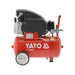Компрессор YATO 230 В, 1,5 кВт, 8 Bar, 200 л/мин, ресивер 24 л, фото , изображение 3 | SNABZHENIE.com.ua