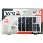 Крепления обшивки VOLVO YATO, 350 шт, 12 типоразмеров (YT-06655), фото , изображение 2 | SNABZHENIE.com.ua